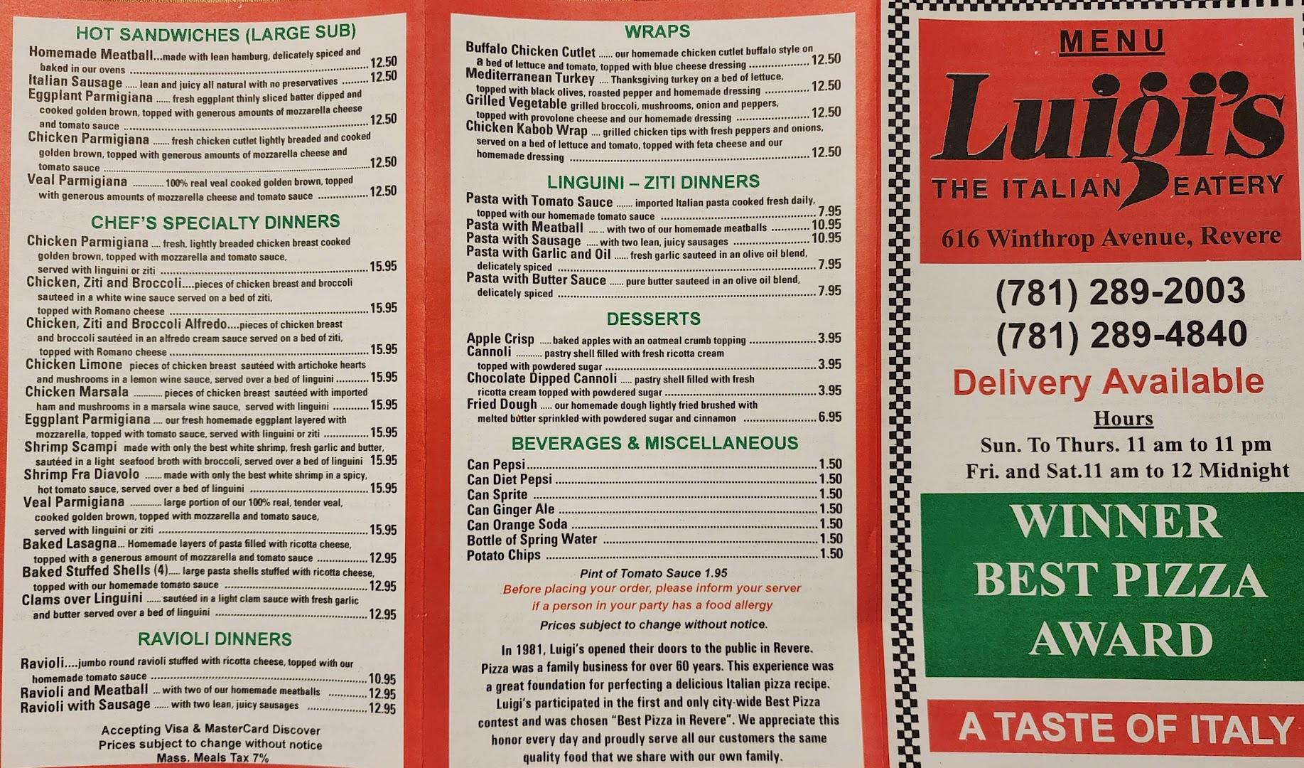 Luigi's Menu image 3